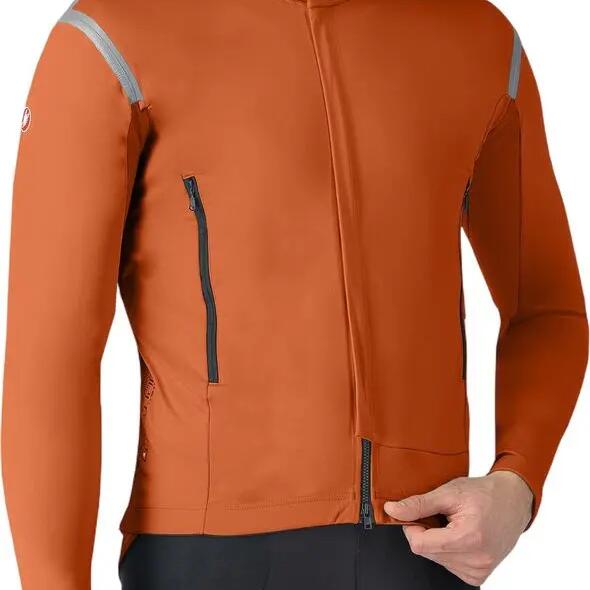 Castelli Men's Perfetto Ros 3 Brown Long Sleeve Jacket