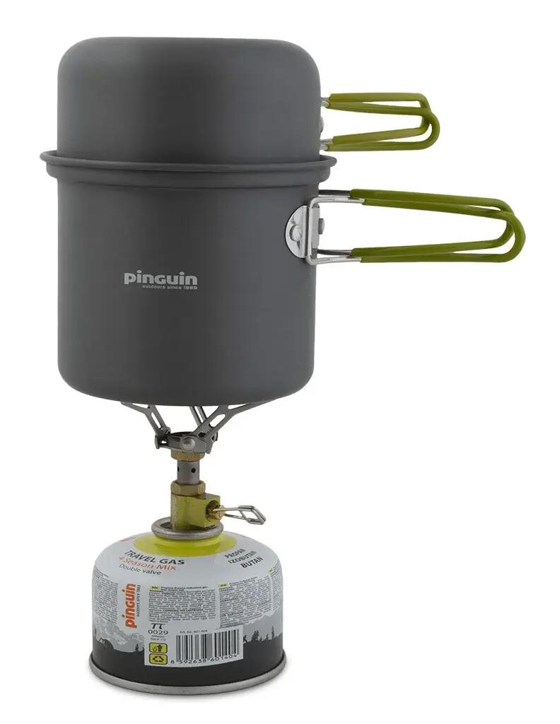 Zestaw palnika turystycznego Pinguin Atom Titan + 2 butelki gazu 230 g 4/13