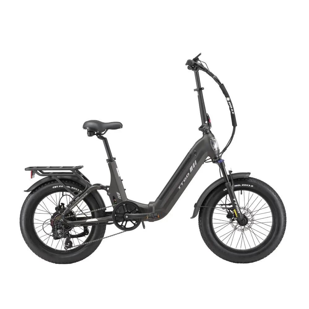 Bicicleta elétrica adulta F7, pneus 20" x 3,0", bateria 48V 15Ah, motor 250W. 4/7