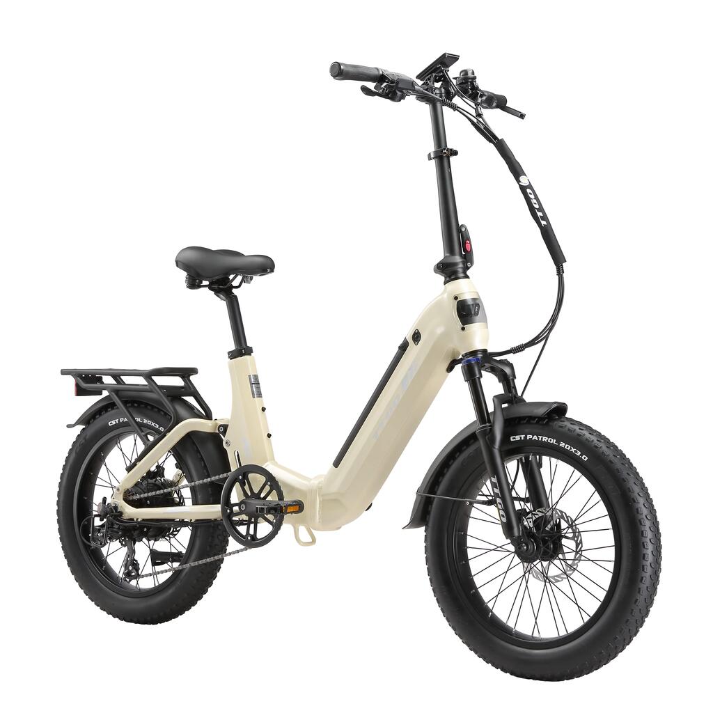 Сгъваем електрически велосипед TTGO F7, Батерия 48V 15AH, Гуми 20*3.0 инча