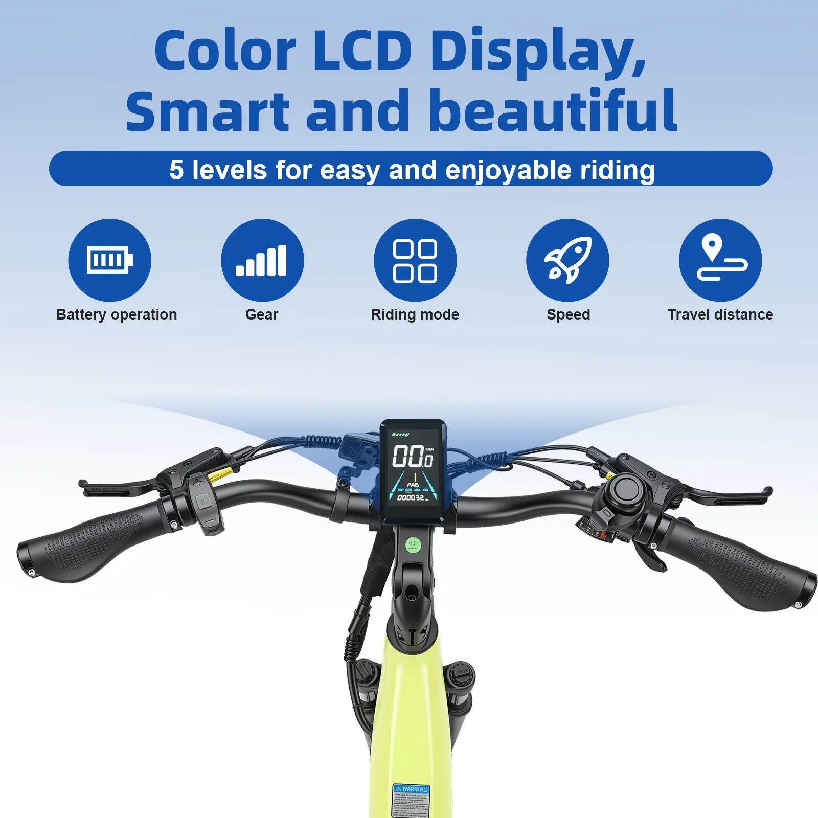 Elektrische stadsfiets TTGO Z3 250W motor 48V 15Ah batterij 27,5" banden 9/9