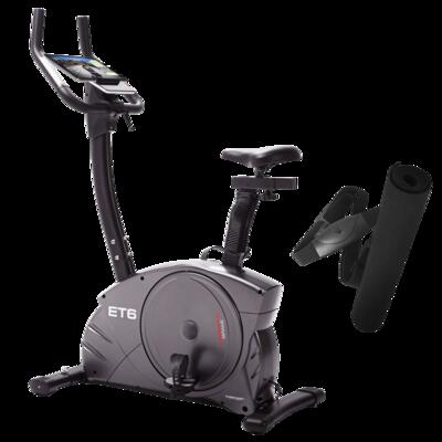 Hometrainer ergometer - tot 150 kg en 200 cm - incl. hartslagband - stil - et 6