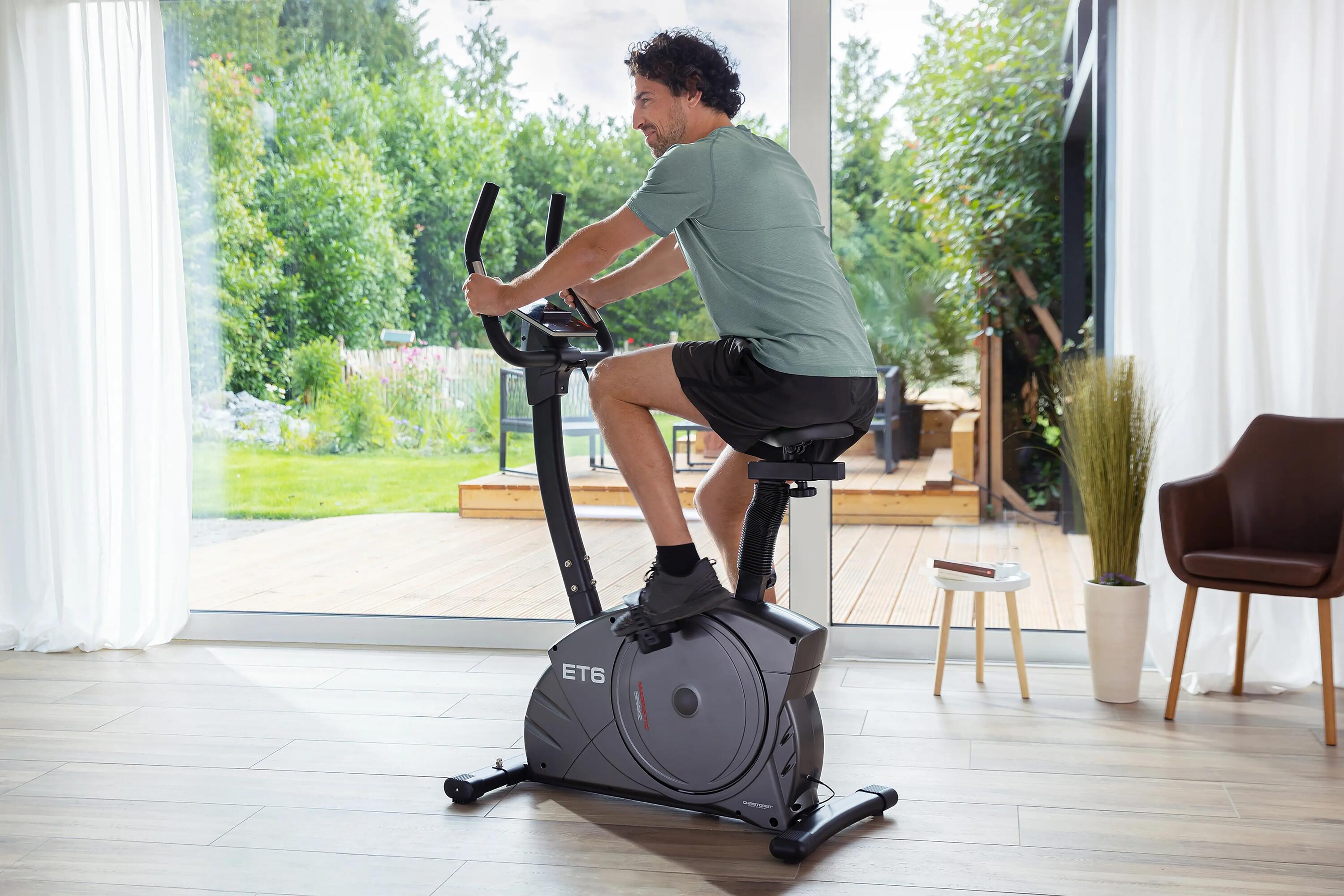 Heimtrainer Ergometer - bis 150kg und 200cm - inkl. Schutzmatte - leise - ET 6 2/15