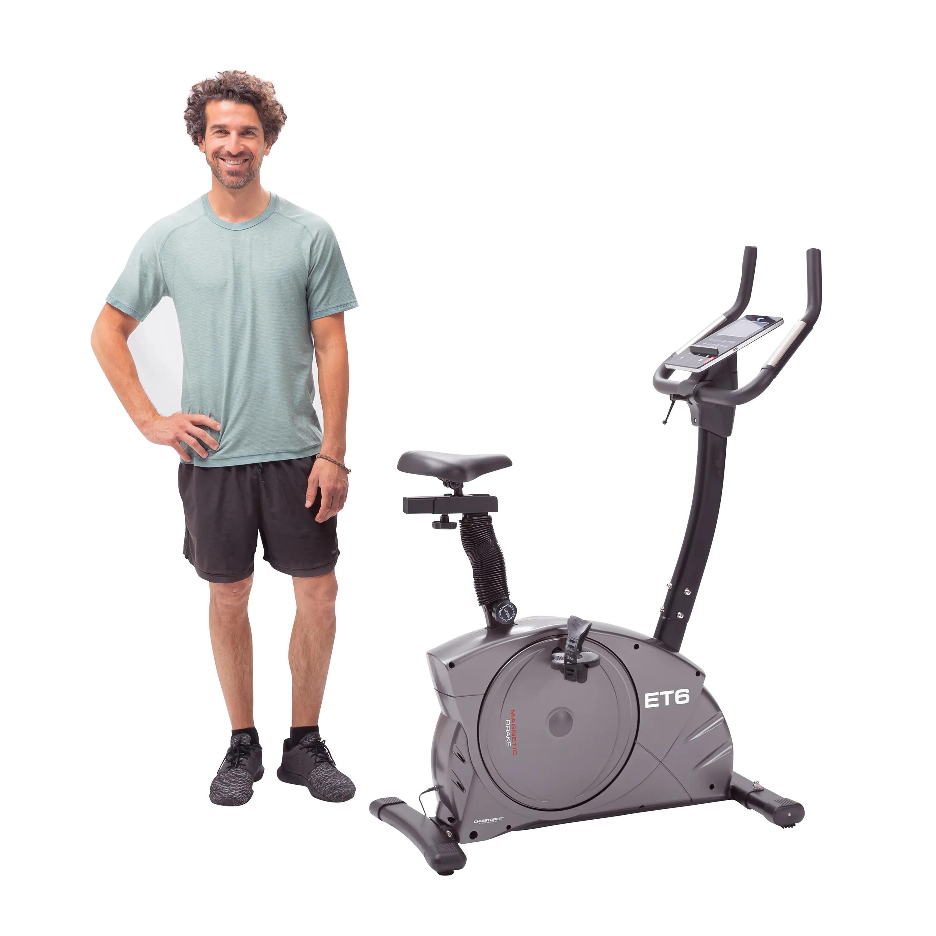 Heimtrainer Ergometer - bis 150kg und 200cm - inkl. Schutzmatte - leise - ET 6 12/15