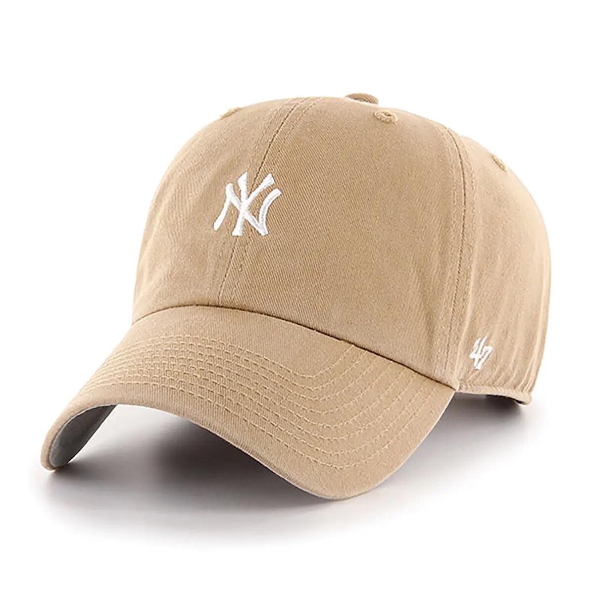 47 Brand Clean Up Cap New York Yankees Base Runner kaki 1/5