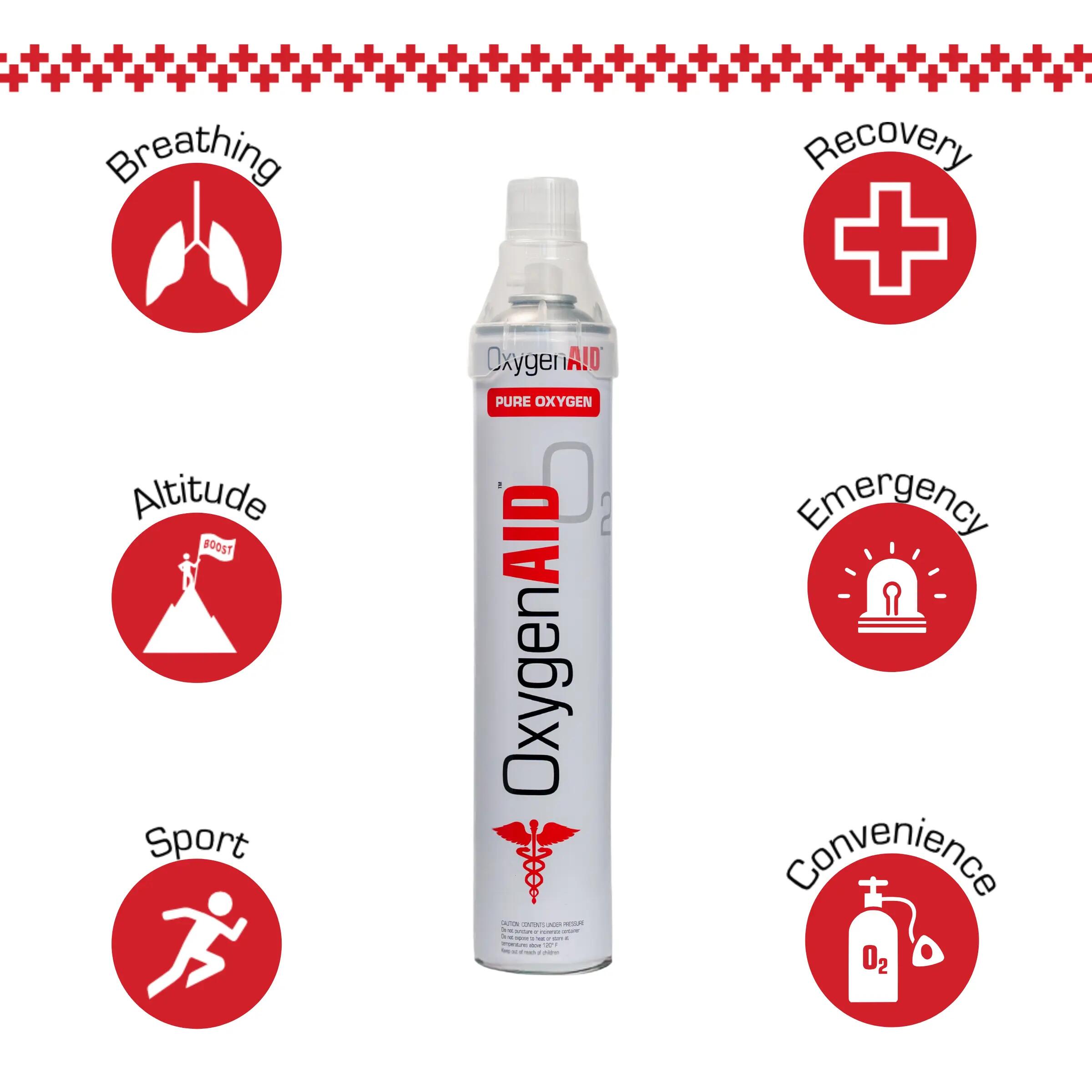 Oxygen AID oxygène supplémentaire en bombe 3x14L 1/4