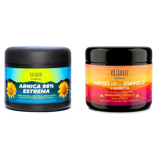 Kit effet Chaud + Froid, Gel Arnica 98% + Griffe du Diable, Idéal pour sportifs