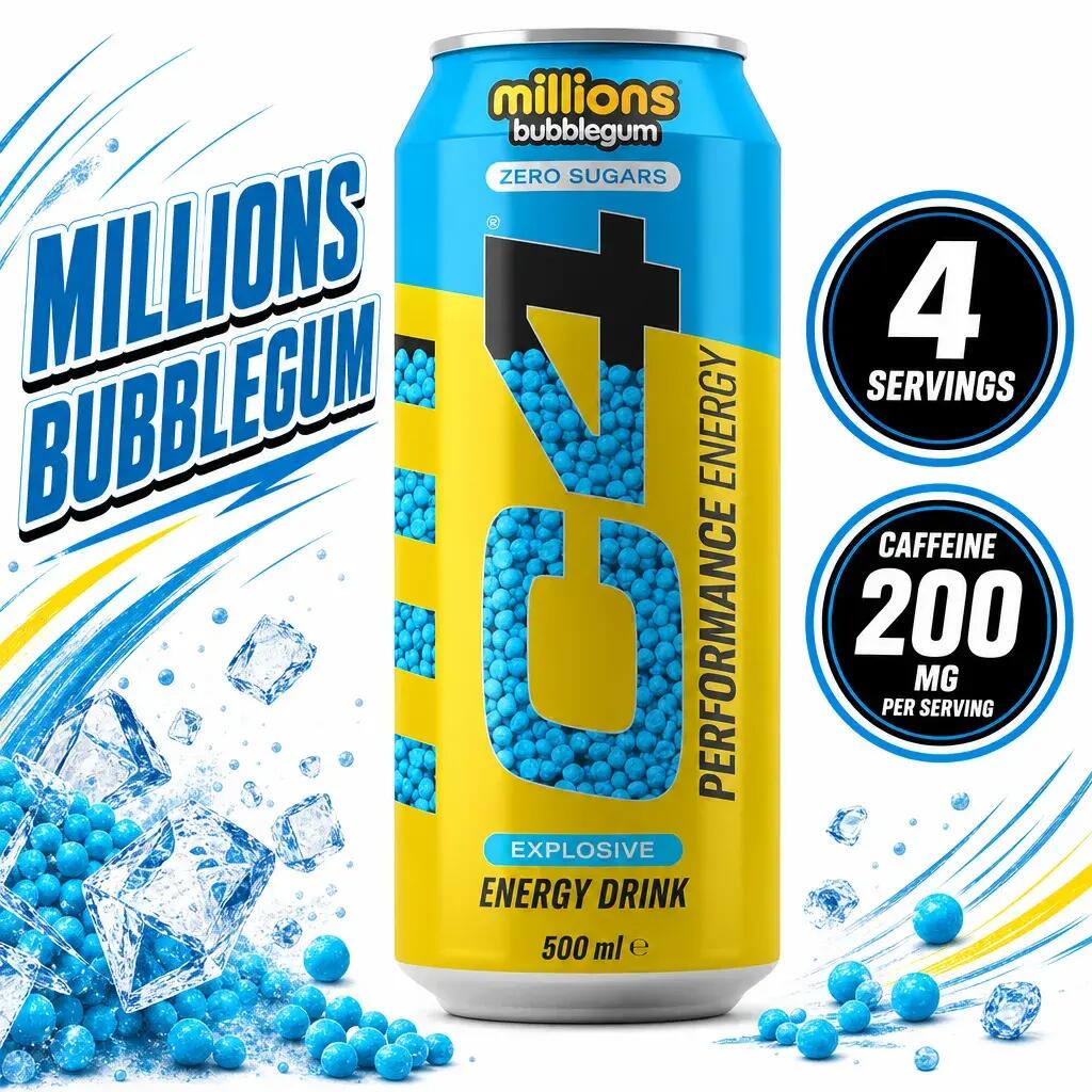 Cellucor C4 Energy 500ml x4 Millions Bubblegum