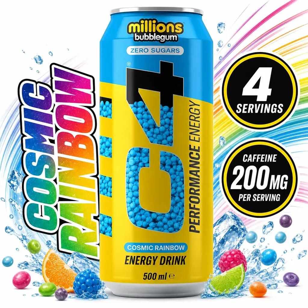 Cellucor C4 Energy 500ml x4 Cosmic Rainbow