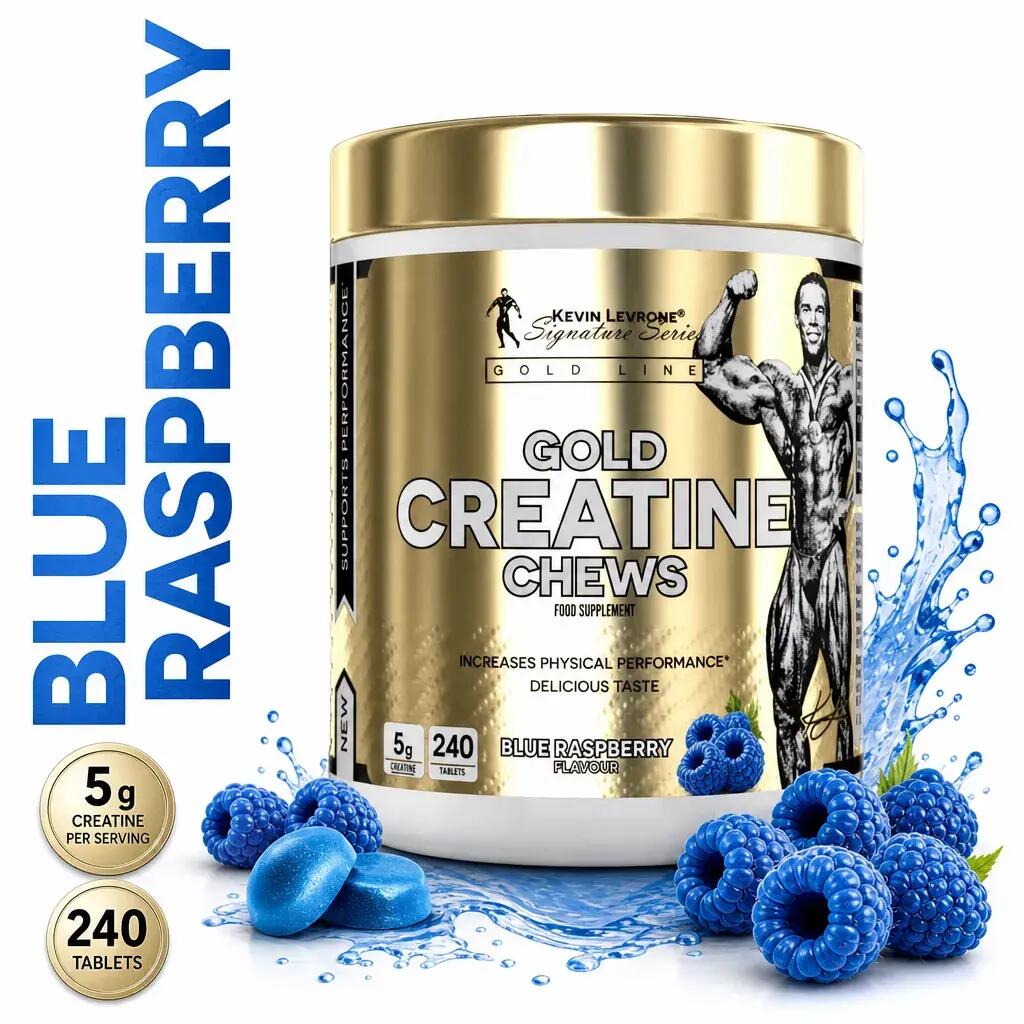 Kevin Levrone Gold Creatine Chews 240 Tabs Blue Raspberry