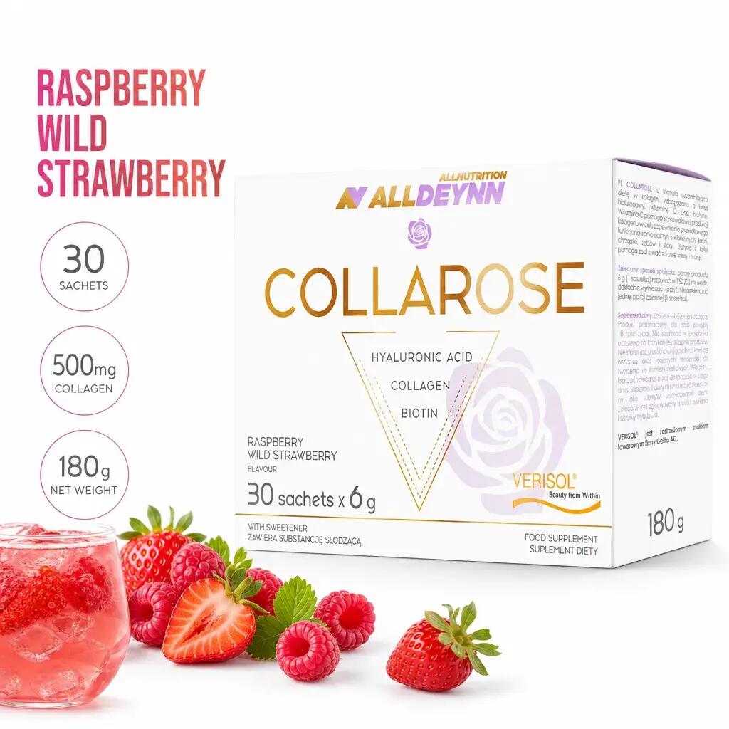 Allnutrition ALLDEYNN Collarose Sachets 6g x30 Raspberry Wild Strawberry