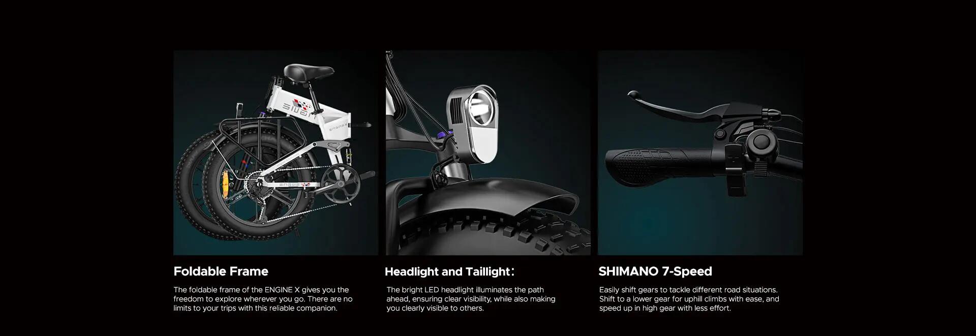 Vélo électrique pliable ENGWE ENGINE X à gros pneus 11/12