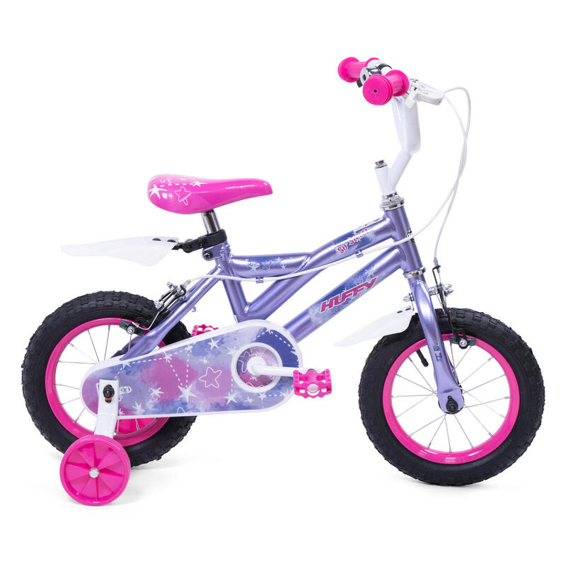 Huffy So Sweet 12 inch paarse meisjesfiets voor kinderen van 3-5 jaar