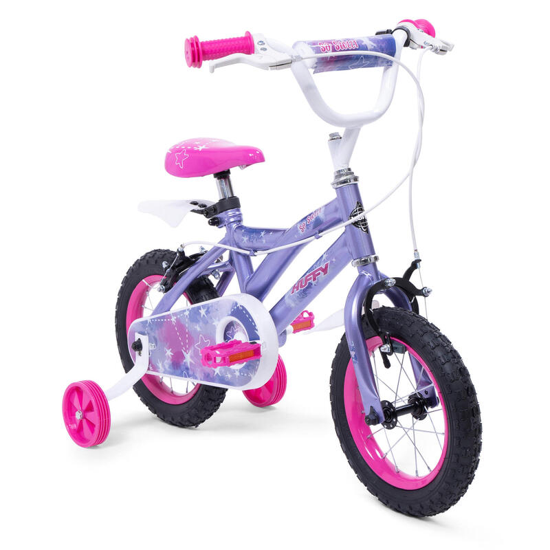 Huffy So Sweet 12 inch paarse meisjesfiets voor kinderen van 3-5 jaar