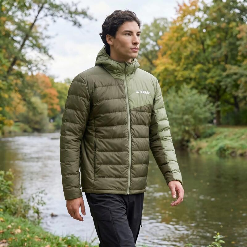 Jachetă cu Puf și Glugă Terrex Multi Light CLIMAWARM