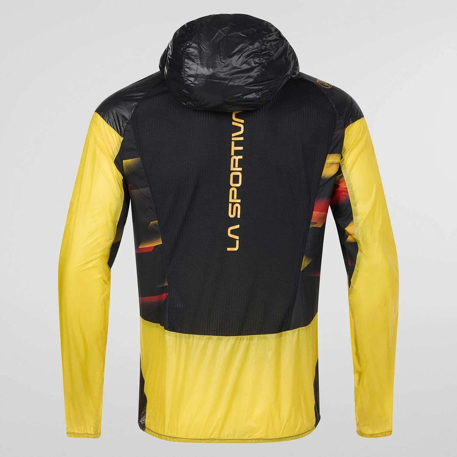 La Sportiva Blizzard Windbreaker Jkt M Black/Yellow softshelljas voor heren 2/2