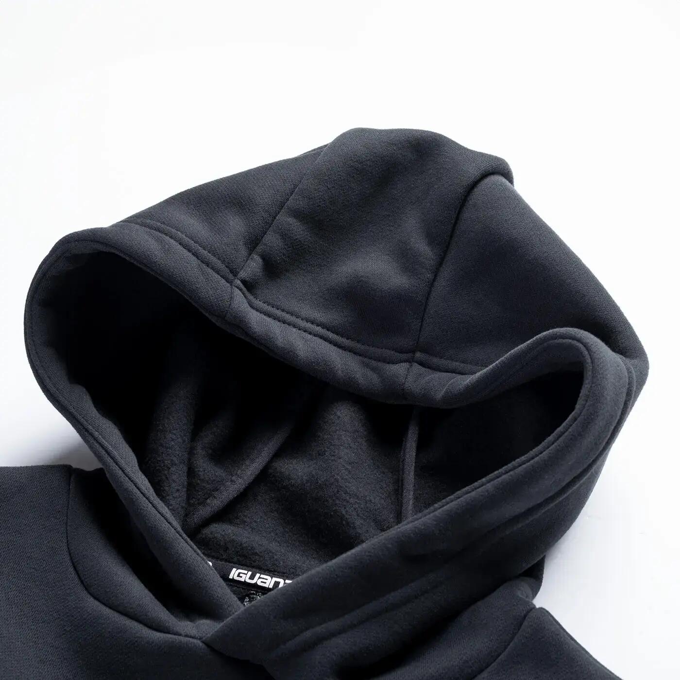 Dames Pirumo Flared Crop Hoodie (Zwart) 5/5