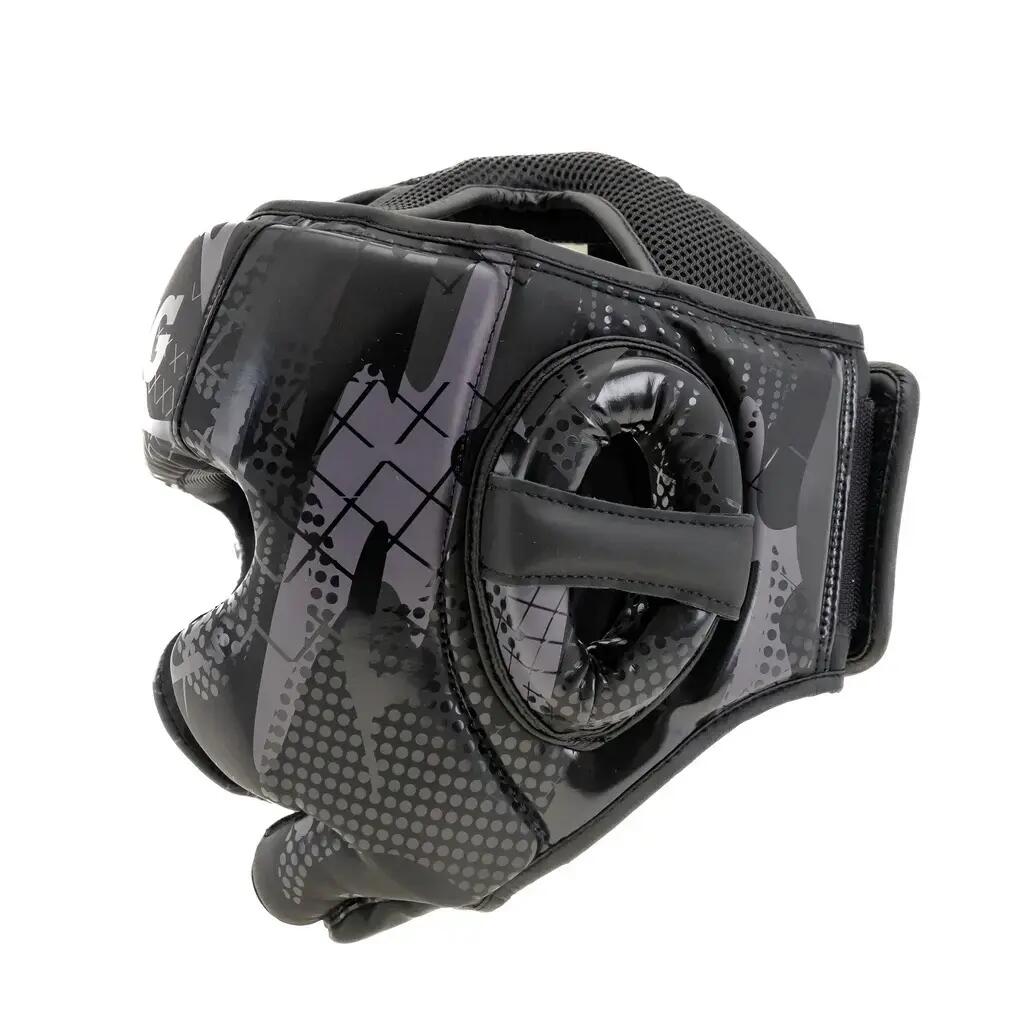 Casco Shogun King Pro Boxing Unisex - Cuero sintético, cierre Velcro 3/4