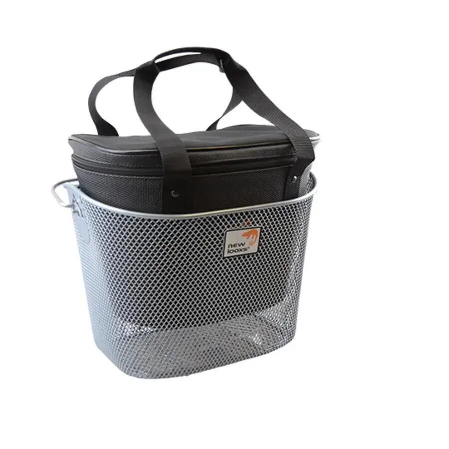 Fahrradkorb Toscana Smartlock – 19 Liter Silber 5/5