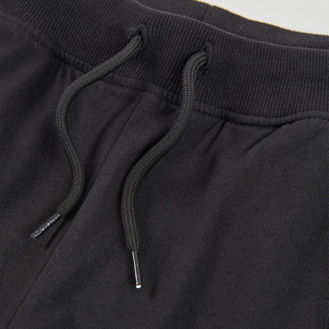 Bermudas de punto 100 % algodón para niño negras 3/4