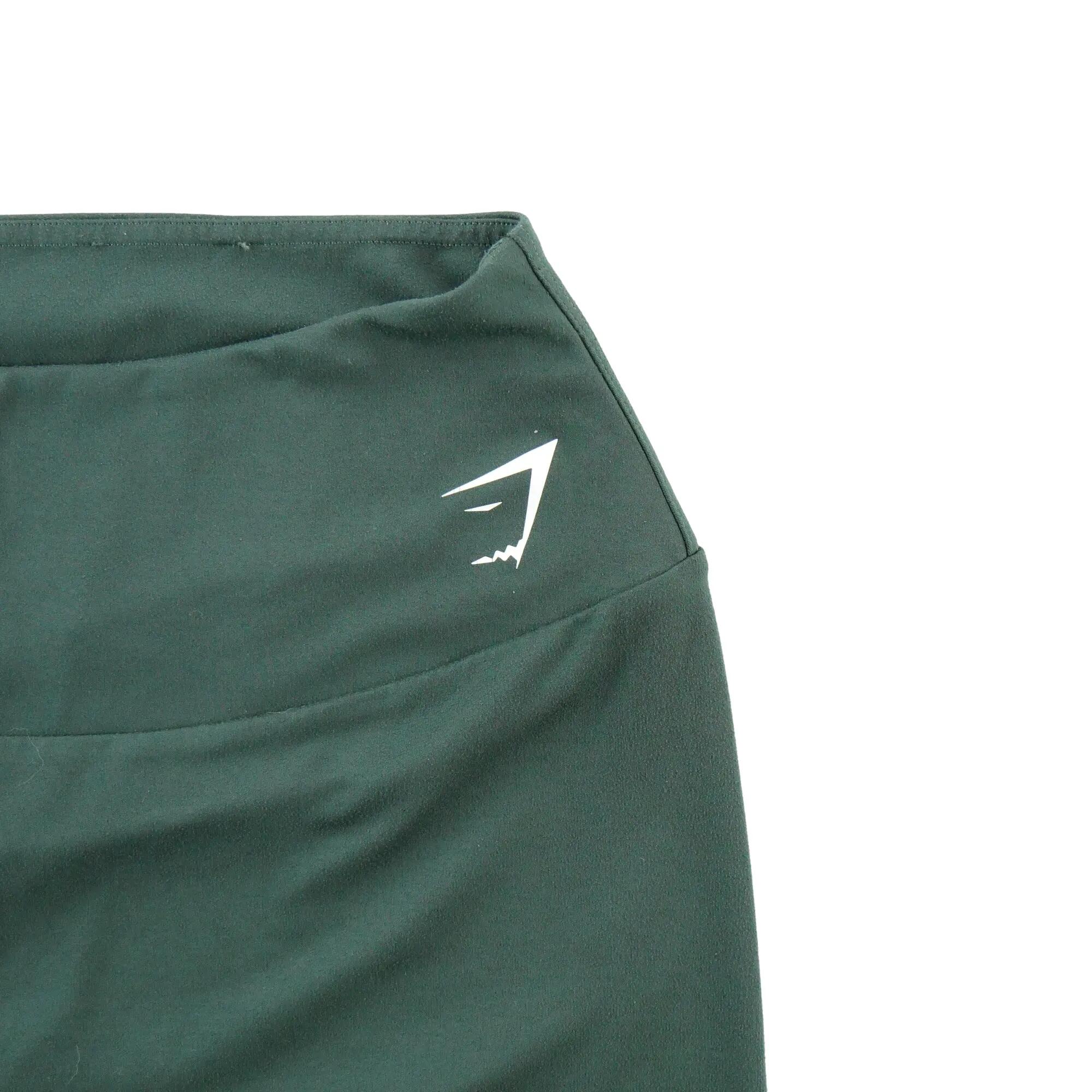 Second life - Legginsy damskie treningowe 7/8 zielone - Stan bardzo dobry 4/5