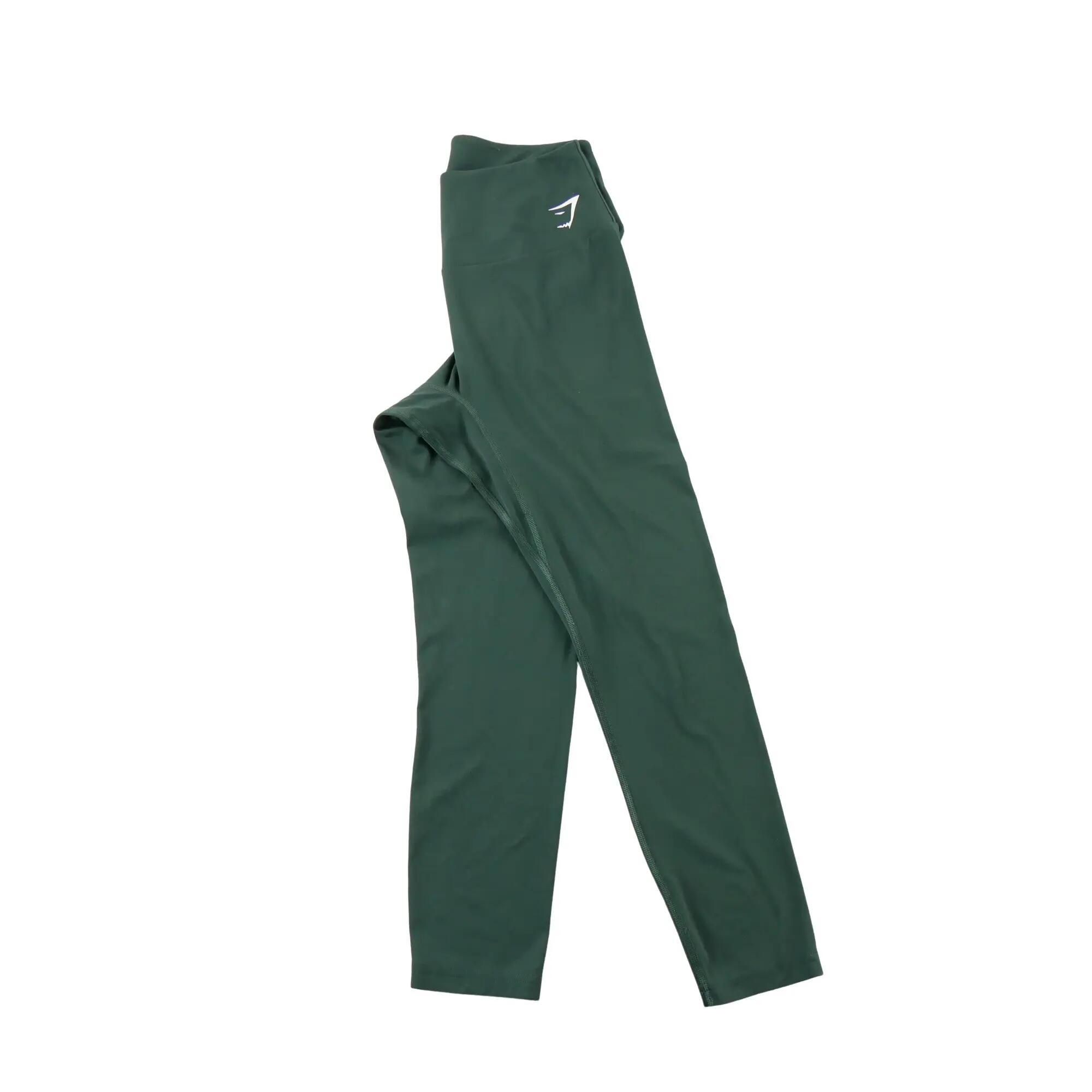 Second life - Legginsy damskie treningowe 7/8 zielone - Stan bardzo dobry 3/5