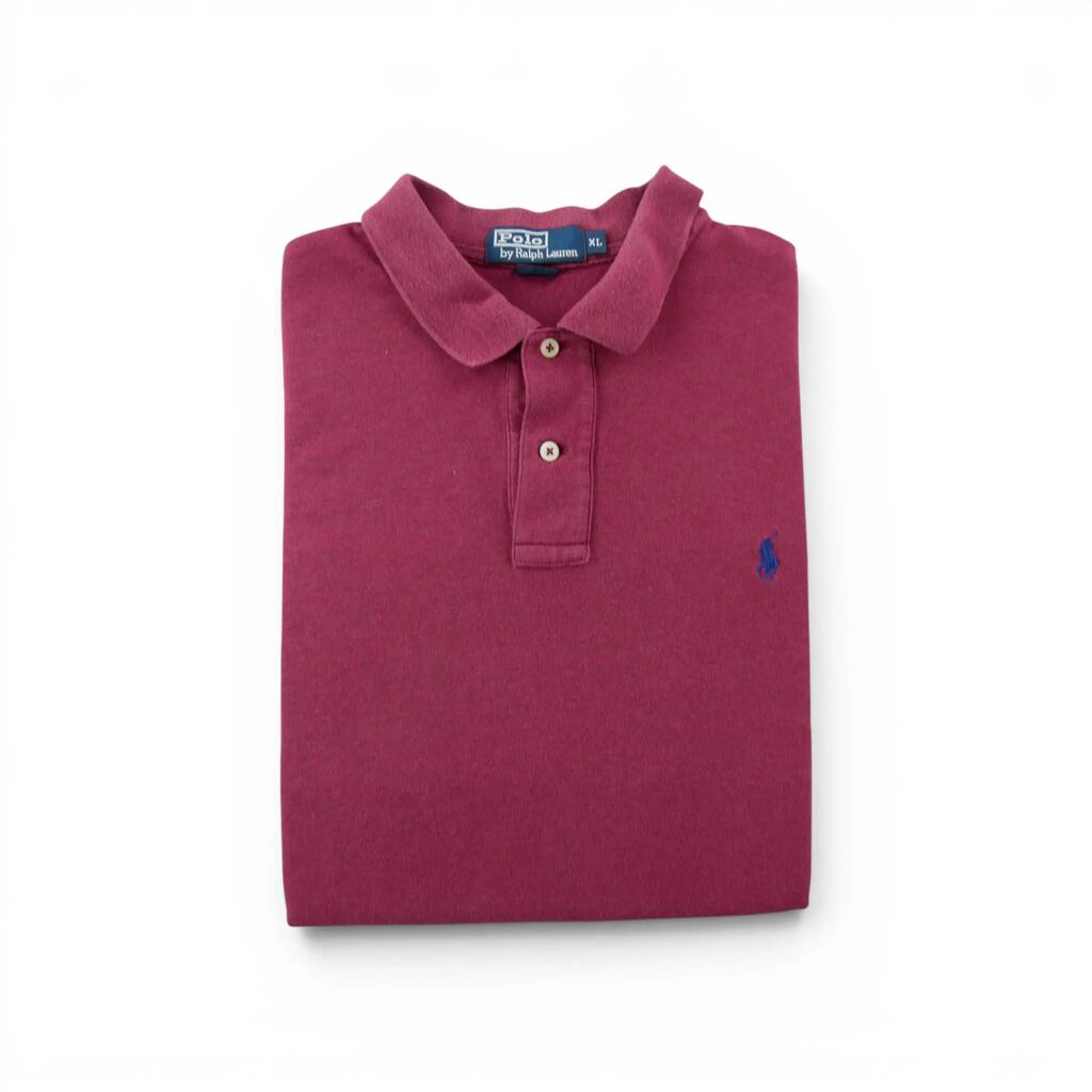 Second life - Men's Burgundy Short Sleeve Polo Polo Ralph Lauren - Good