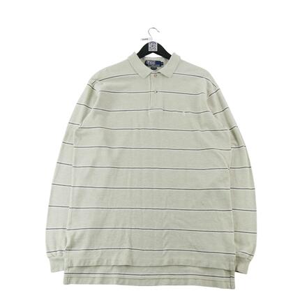Seconde vie - Polo manches longues Homme Gris - Excellent