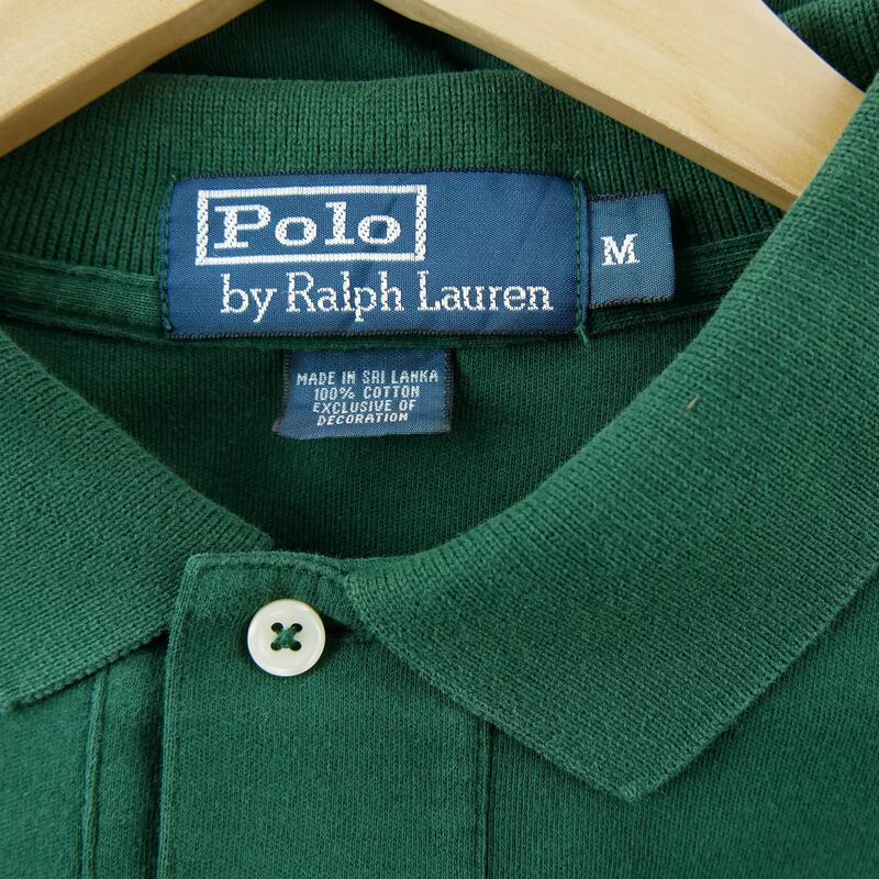 Second life - Polo mânecă lungă bărbat verde Polo Ralph Lauren - Bun