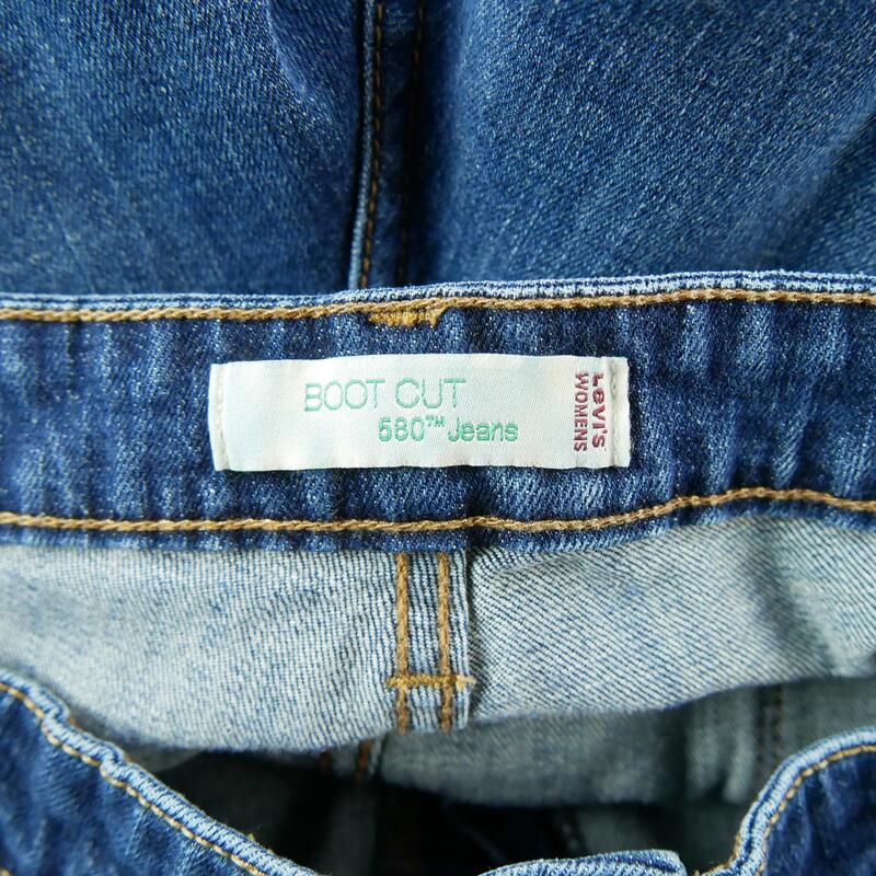 Second life - Jeans damă Levi Strauss 580 Boot Cut W38/L30 - Ca nou