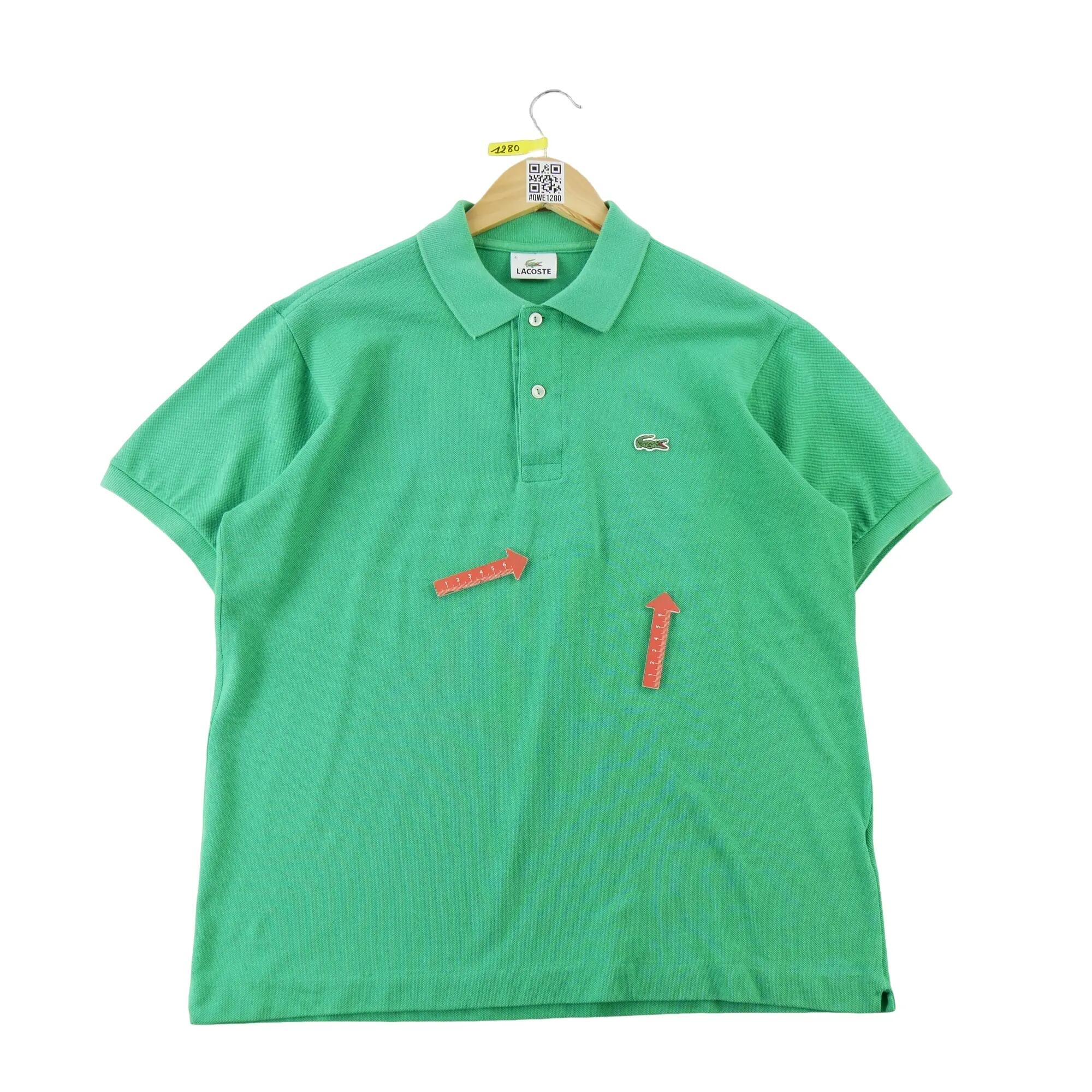 Second hand - Polo Lacoste uomo manica corta verde - Stato buono 5/7