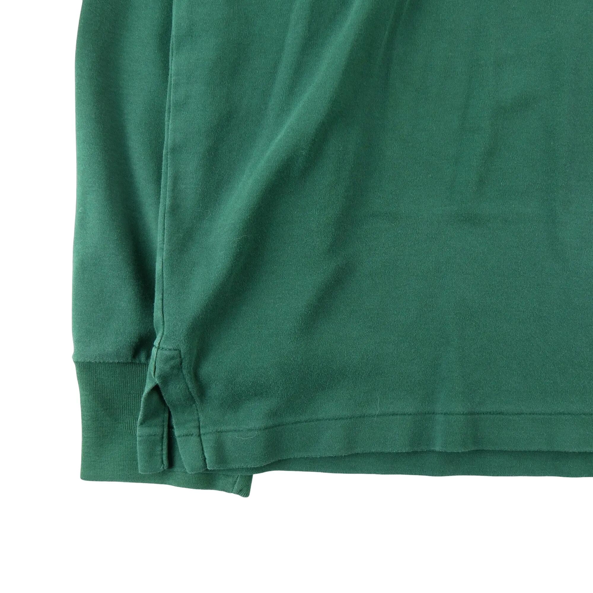 Seconde vie - Polo manches longues Homme Vert - Très bon état 4/5