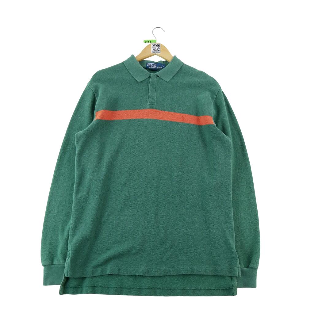 Second life - Polo Ralph Lauren Men's Long Sleeve Polo Green - Very good