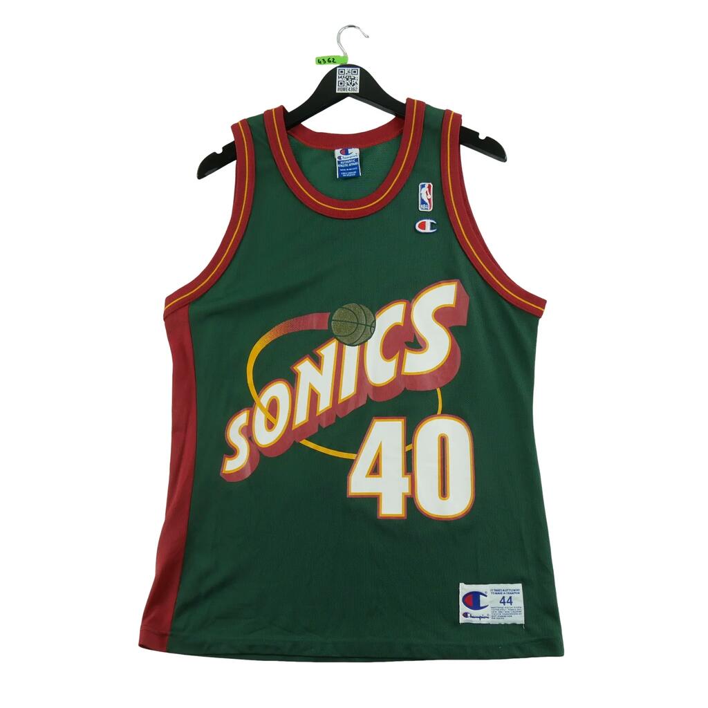 Second life - Men's NBA Seattle Kemp Jersey 40 Champion - Very good