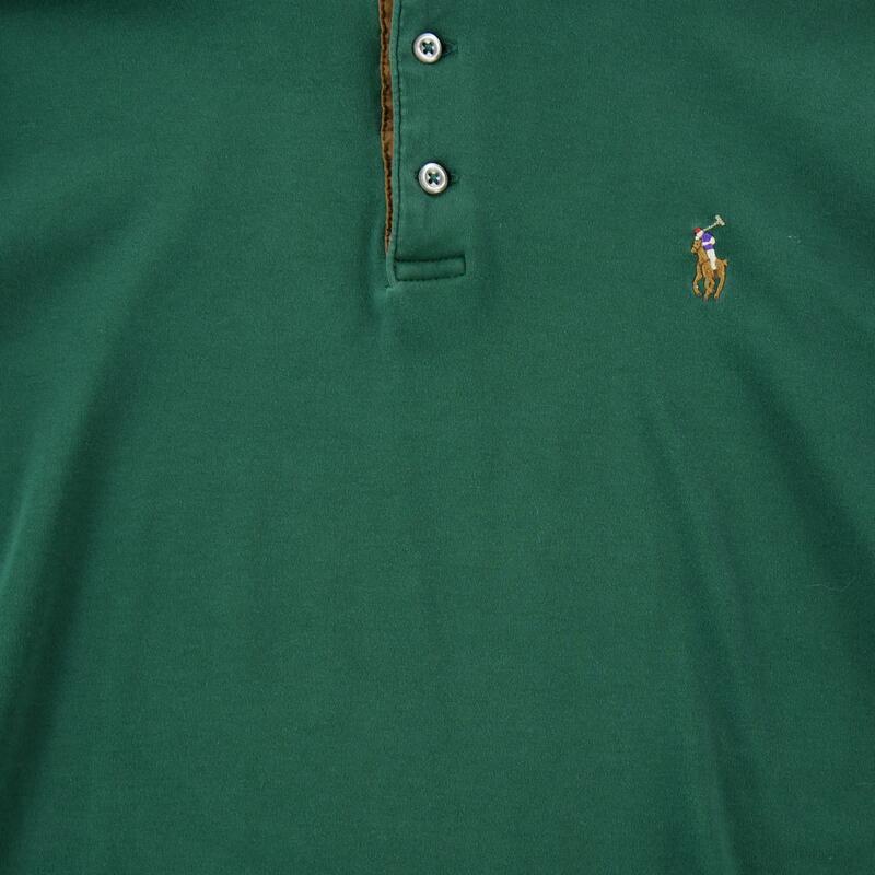 Second life - Polo Ralph Lauren bărbați mânecă lungă golf verde - Foarte bun