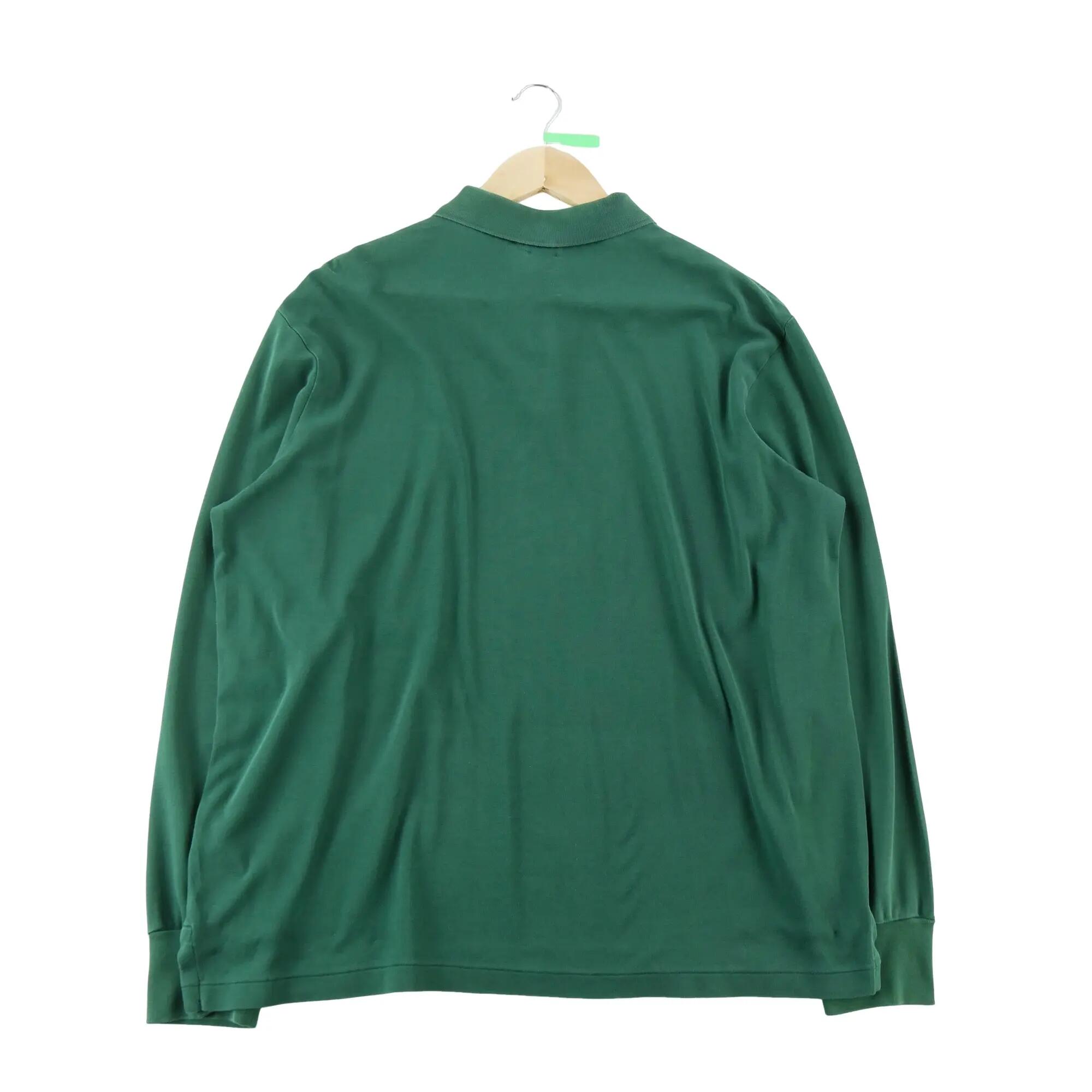 Seconde vie - Polo manches longues Homme Vert - Très bon état 2/5