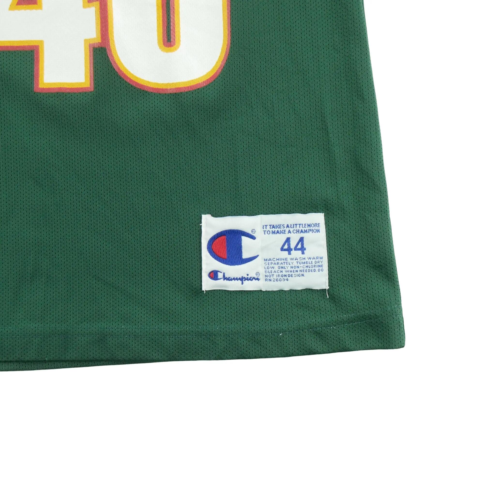 Second hand - Canotta Uomo Champion NBA Seattle Kemp 40 - Stato molto buono 7/7
