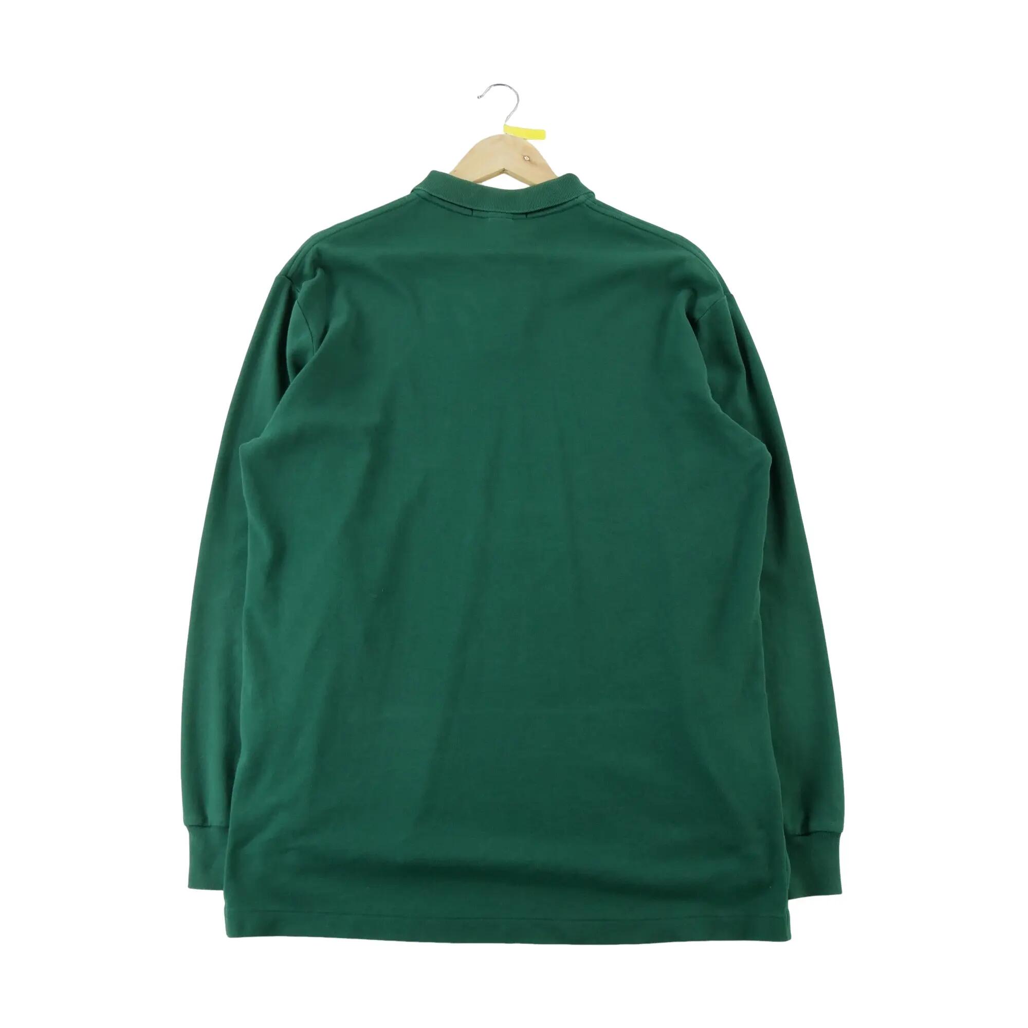 Seconde vie - Polo manches longues Homme Vert - Bon état 2/7