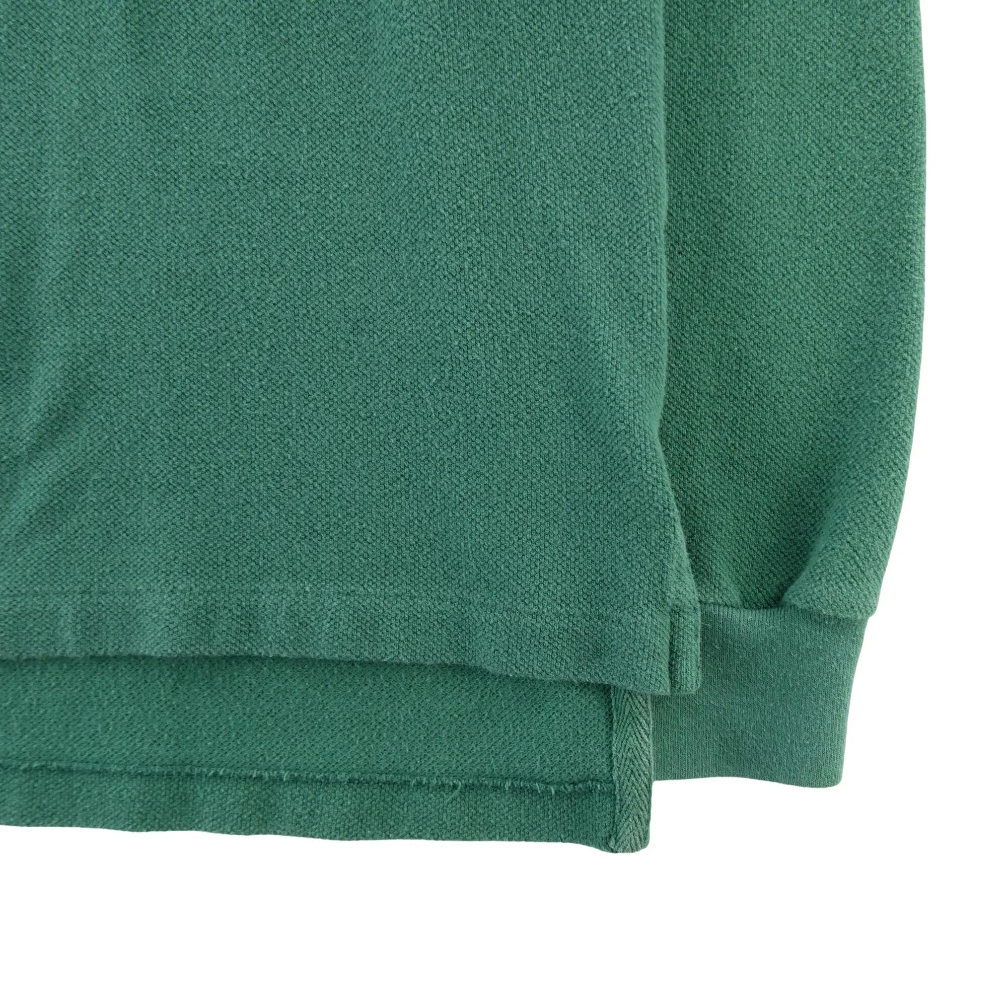 Seconde vie - Polo manches longues Homme Vert - Très bon état 4/5