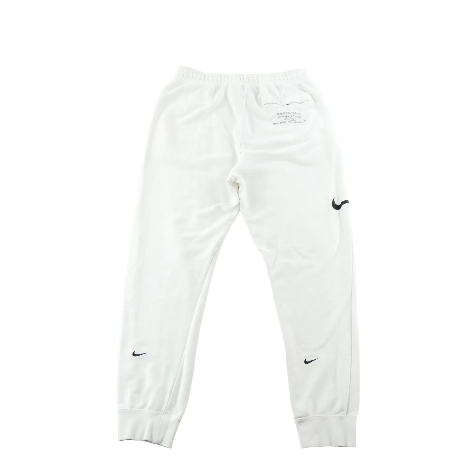 Refurbished - Nike Herren Jogginghose Swoosh Sportswear Weiß - Wie neu 2/6