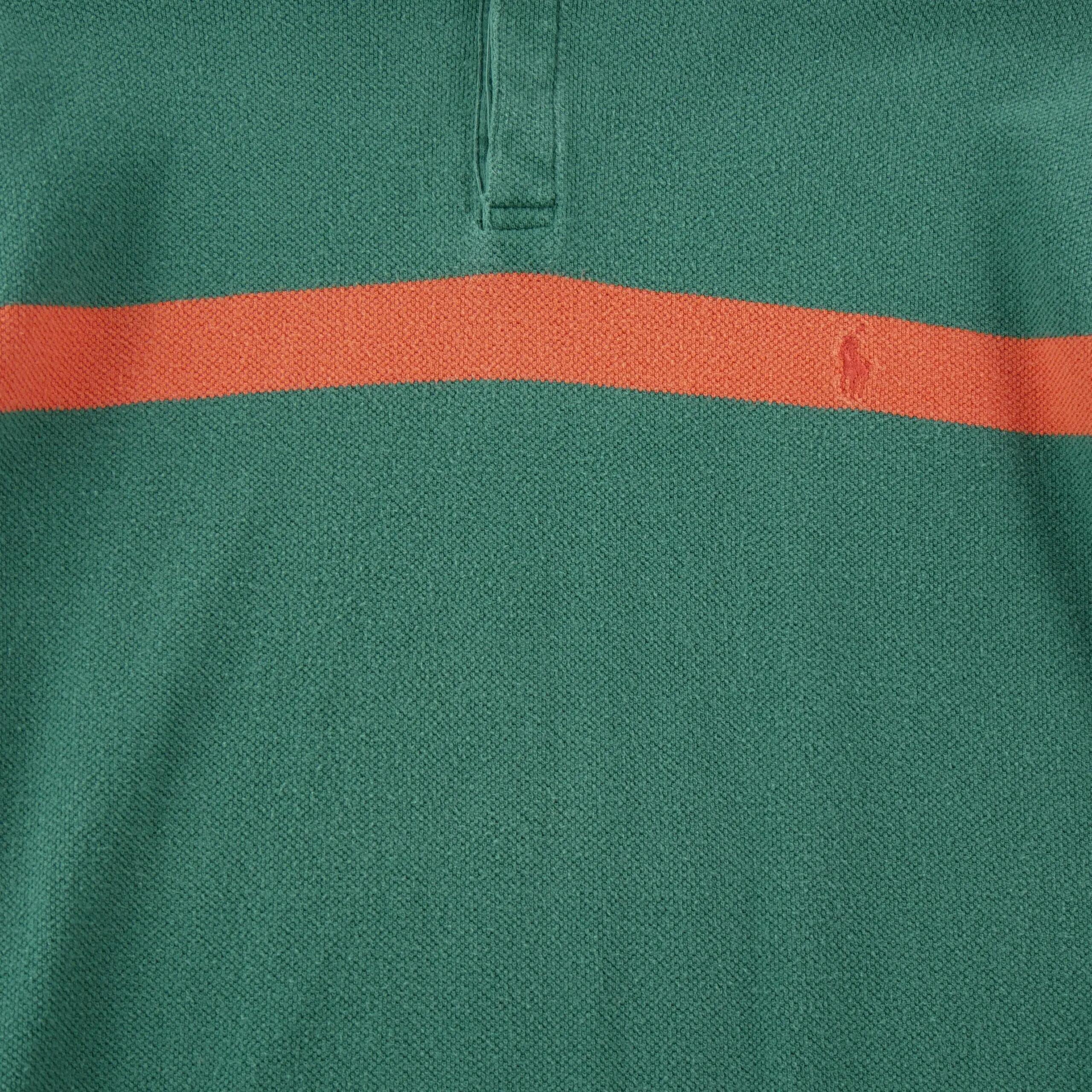 Seconde vie - Polo manches longues Homme Vert - Très bon état 3/5