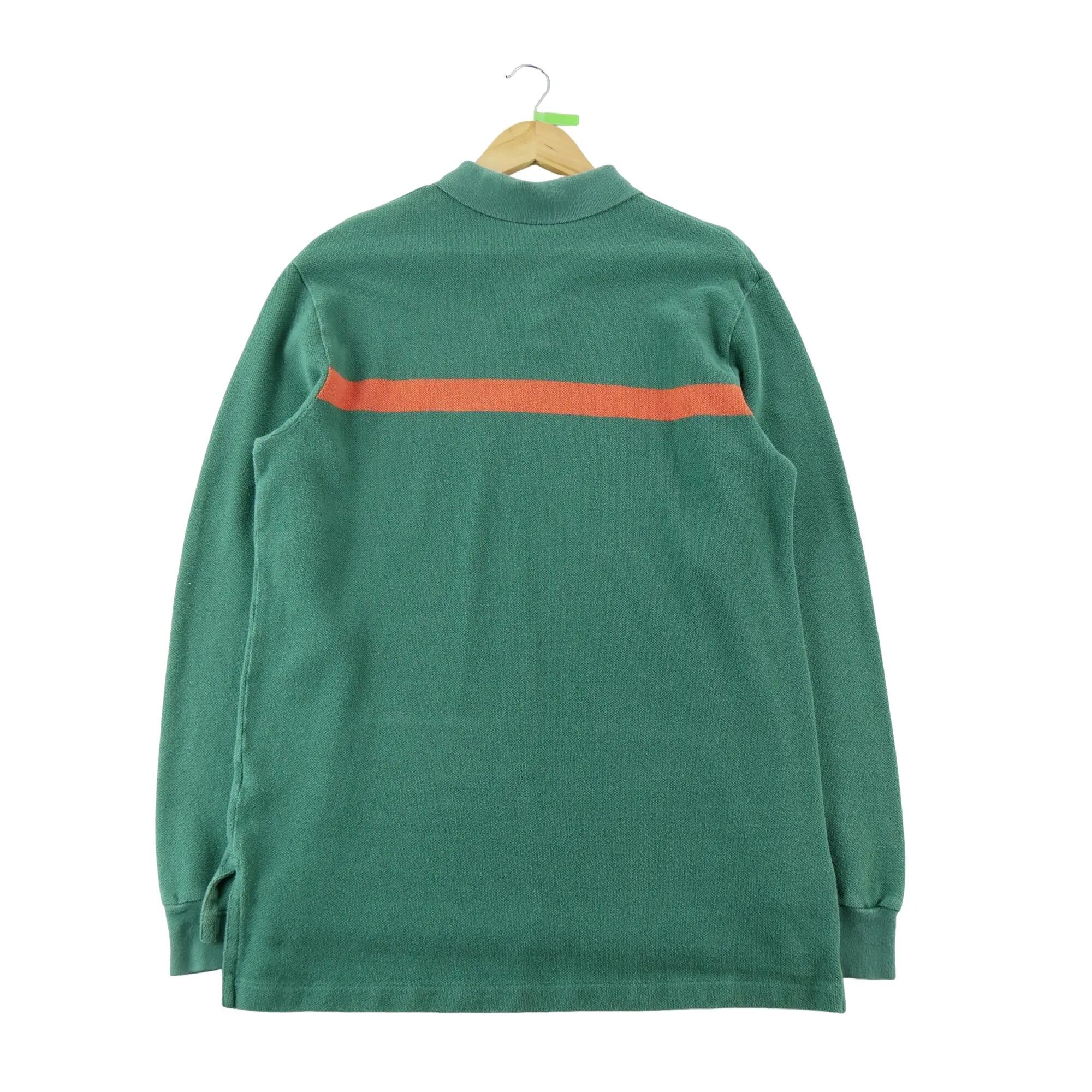 Seconde vie - Polo manches longues Homme Vert - Très bon état 2/5
