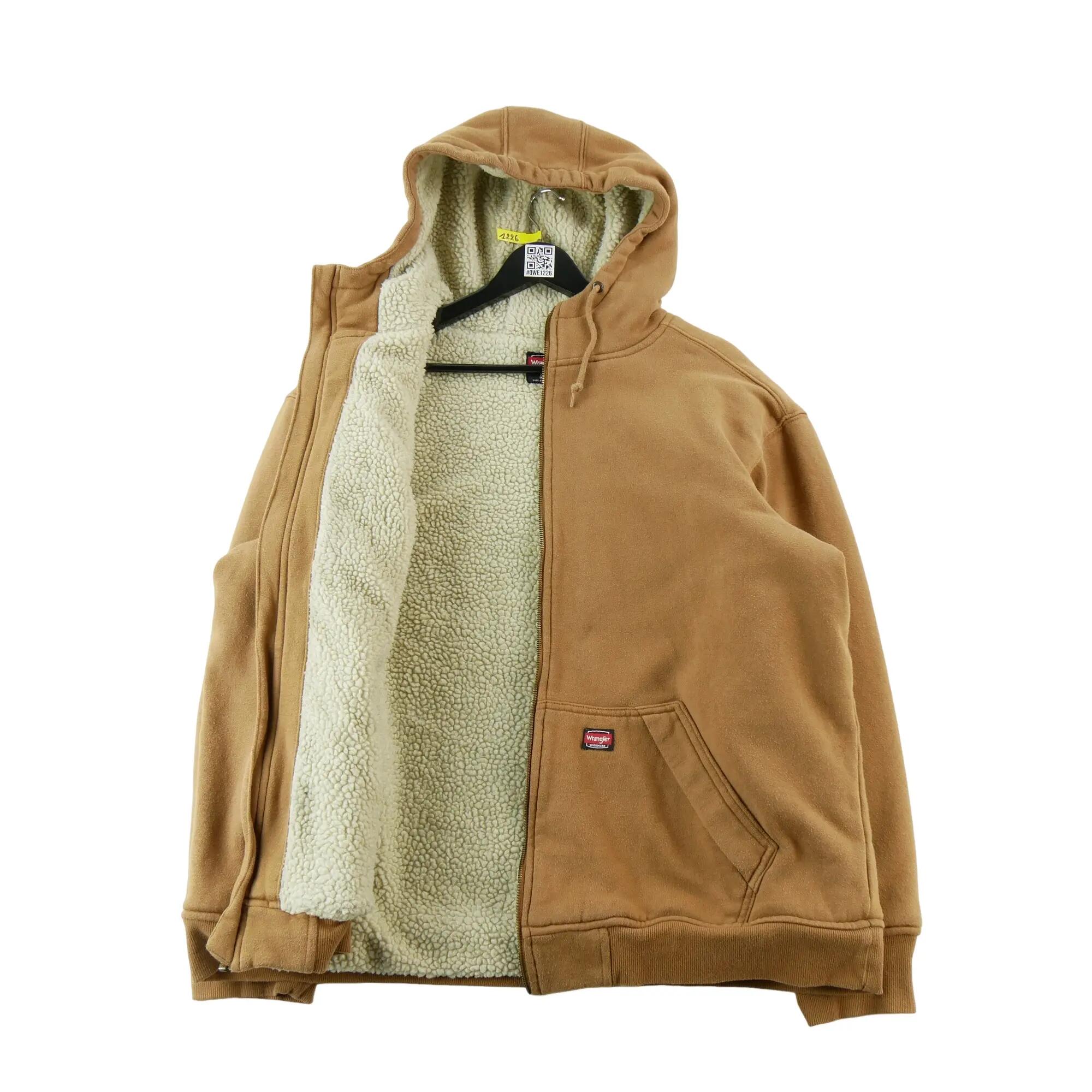 Second life - Bluza z kapturem męska Sherpa full-zip Wrangler - Stan dobry 3/7