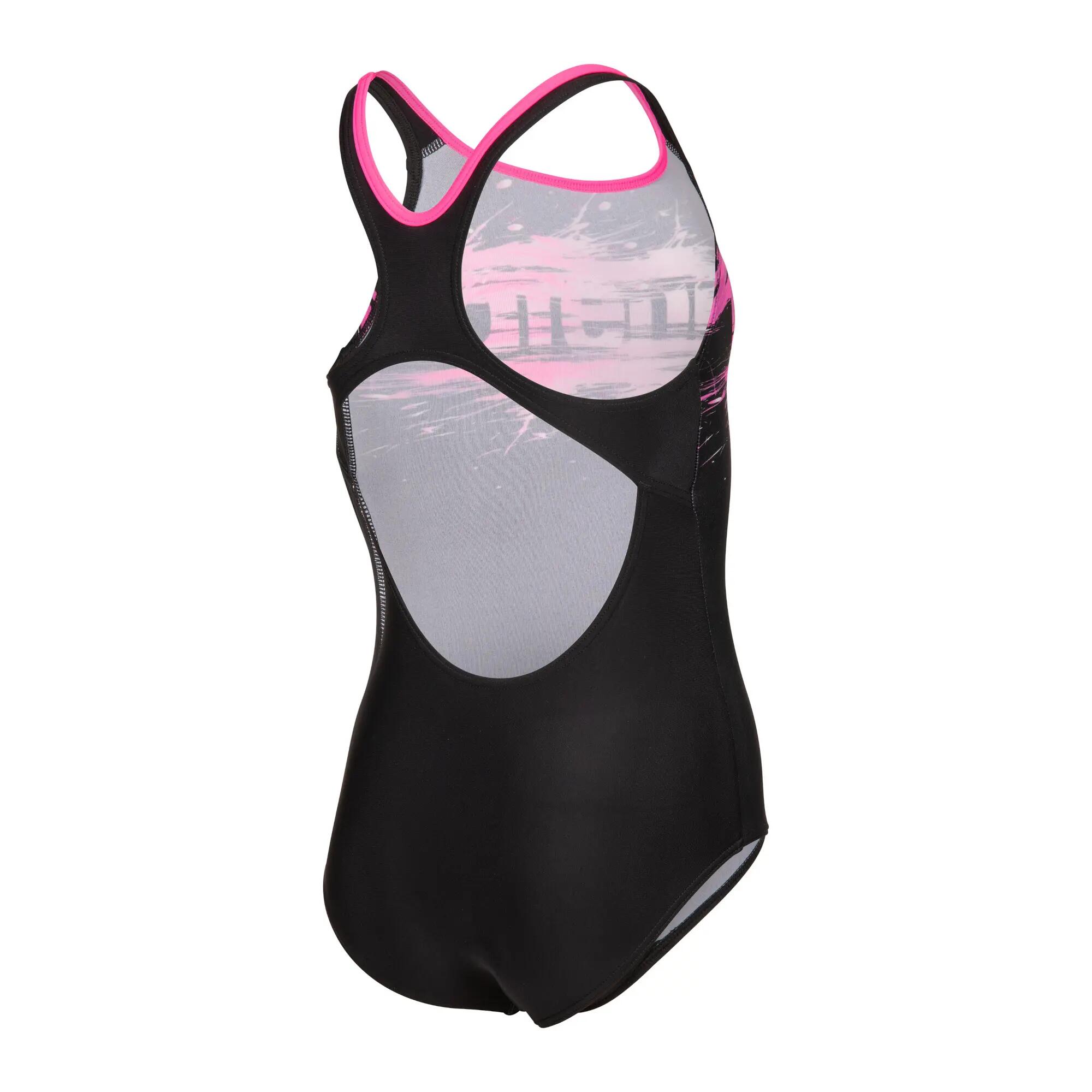Arena Mädchen Badeanzug Paint Swimsuit Swim Pro Back 011751 4/5