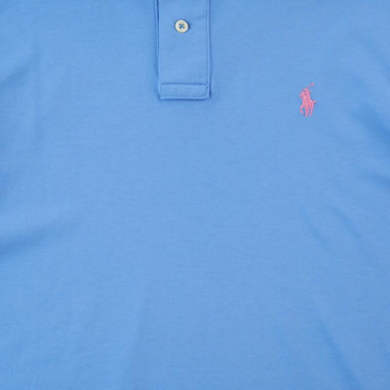Second life - Polo Ralph Lauren bărbați, mânecă scurtă, albastru deschis - Bun