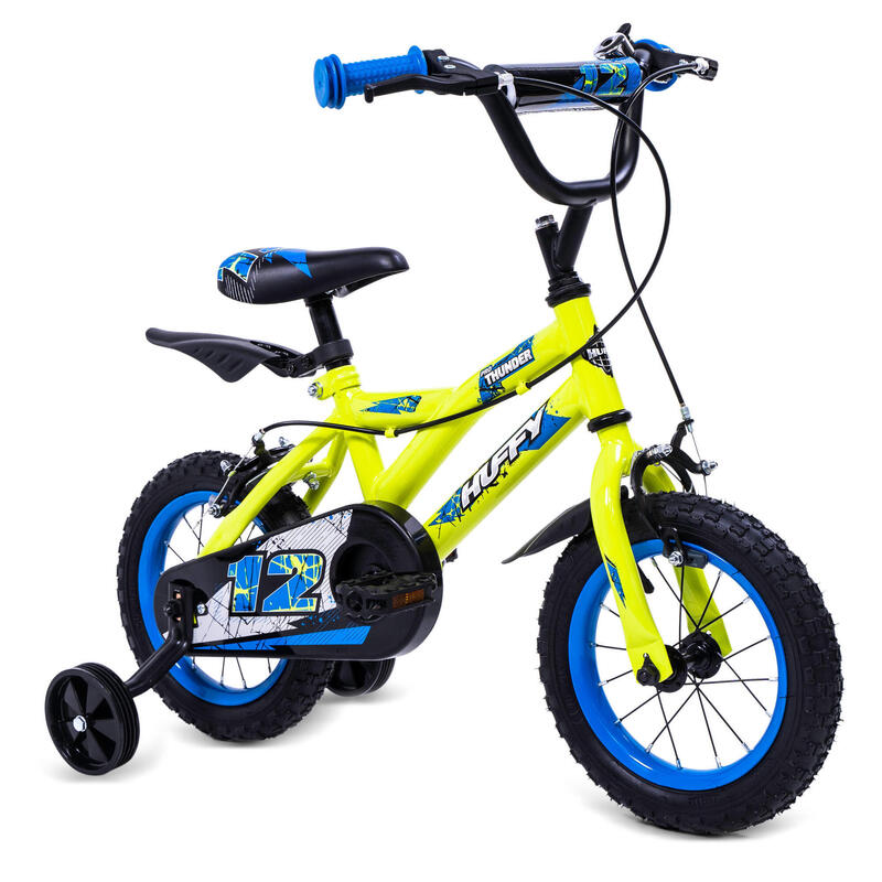 Vélo BMX Huffy Pro Thunder 12" jaune pour enfants 3-5 ans