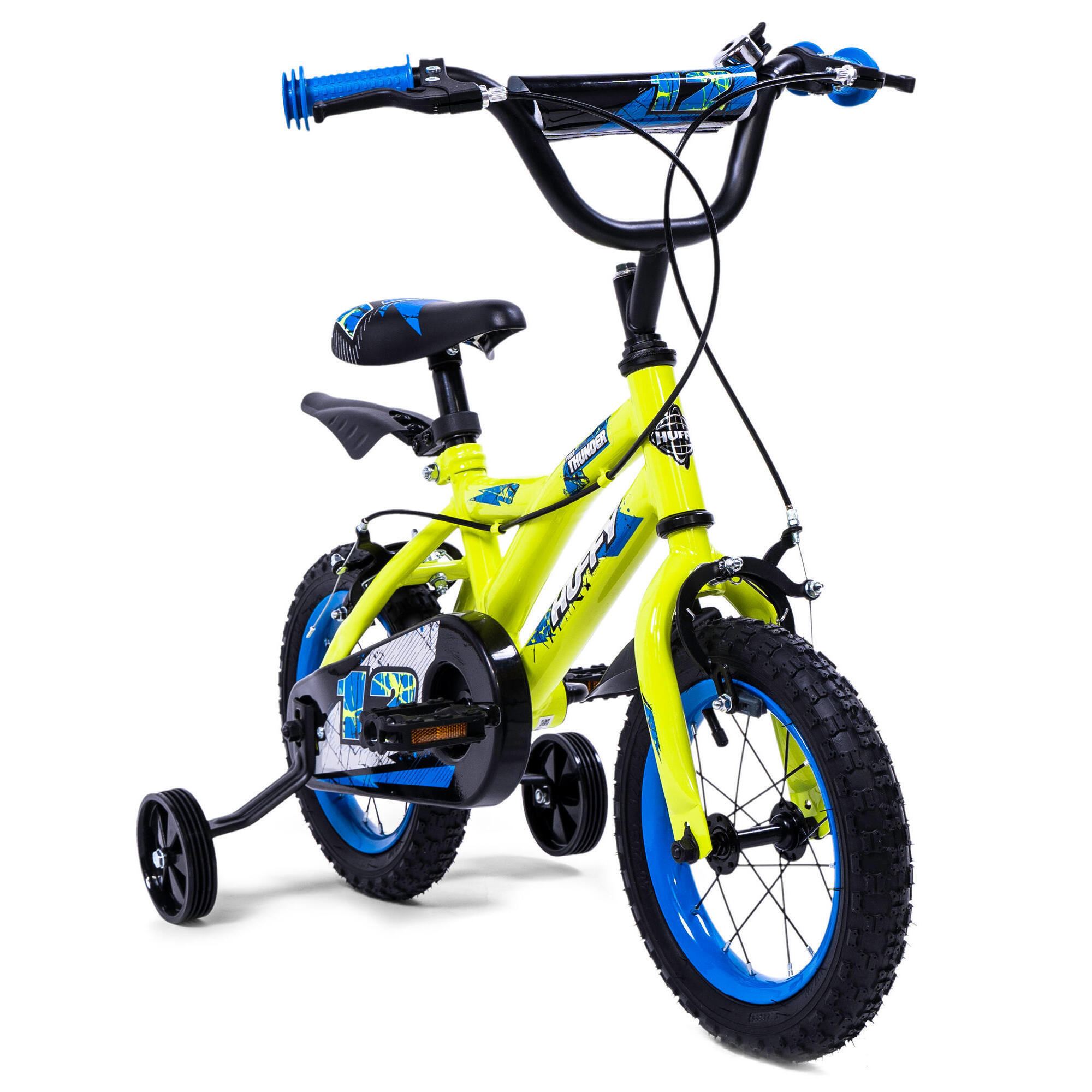 Huffy Pro Thunder 12" Yellow BMX Bike Kids 3-5yrs 3/7