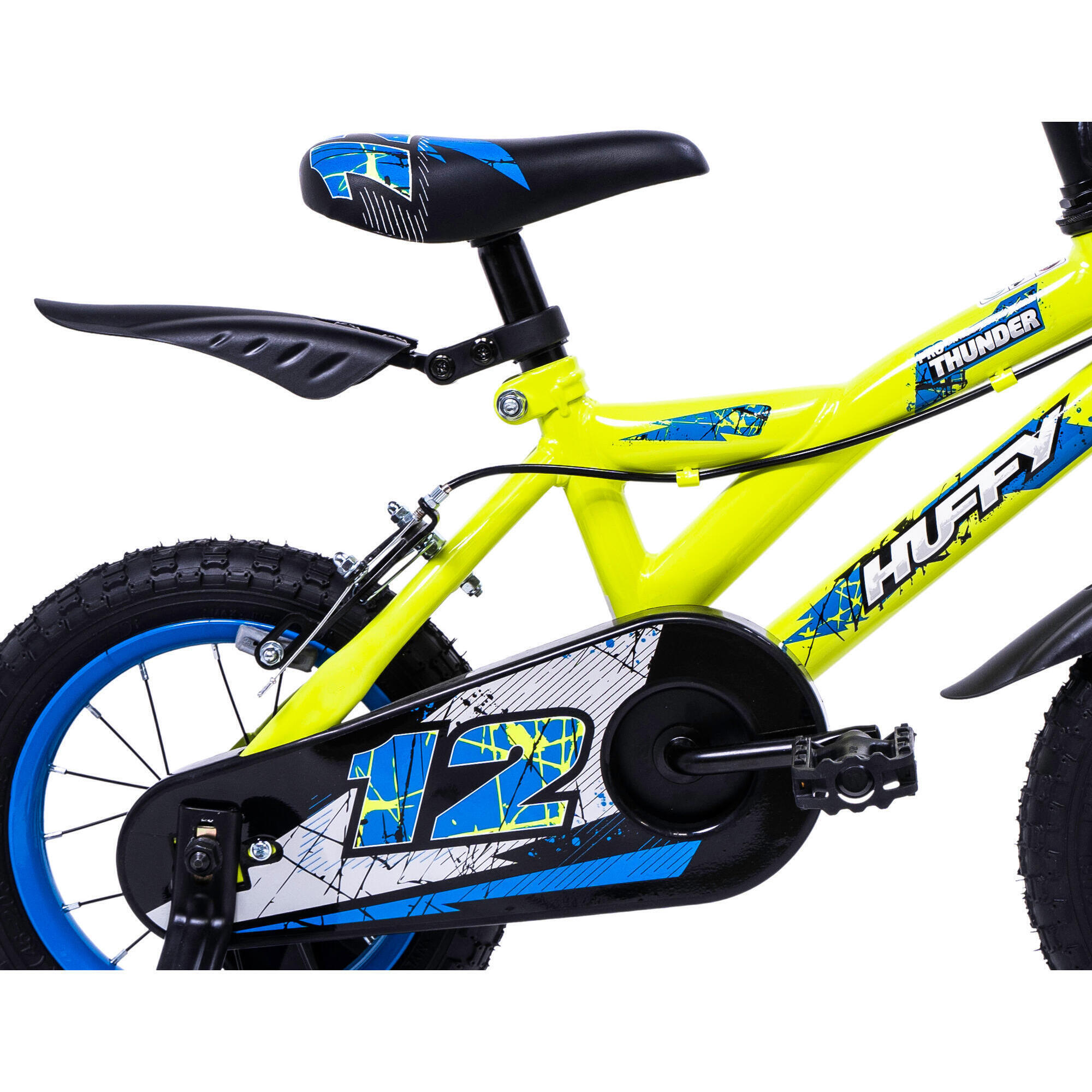 Huffy Pro Thunder 12" Yellow BMX Bike Kids 3-5yrs 4/7