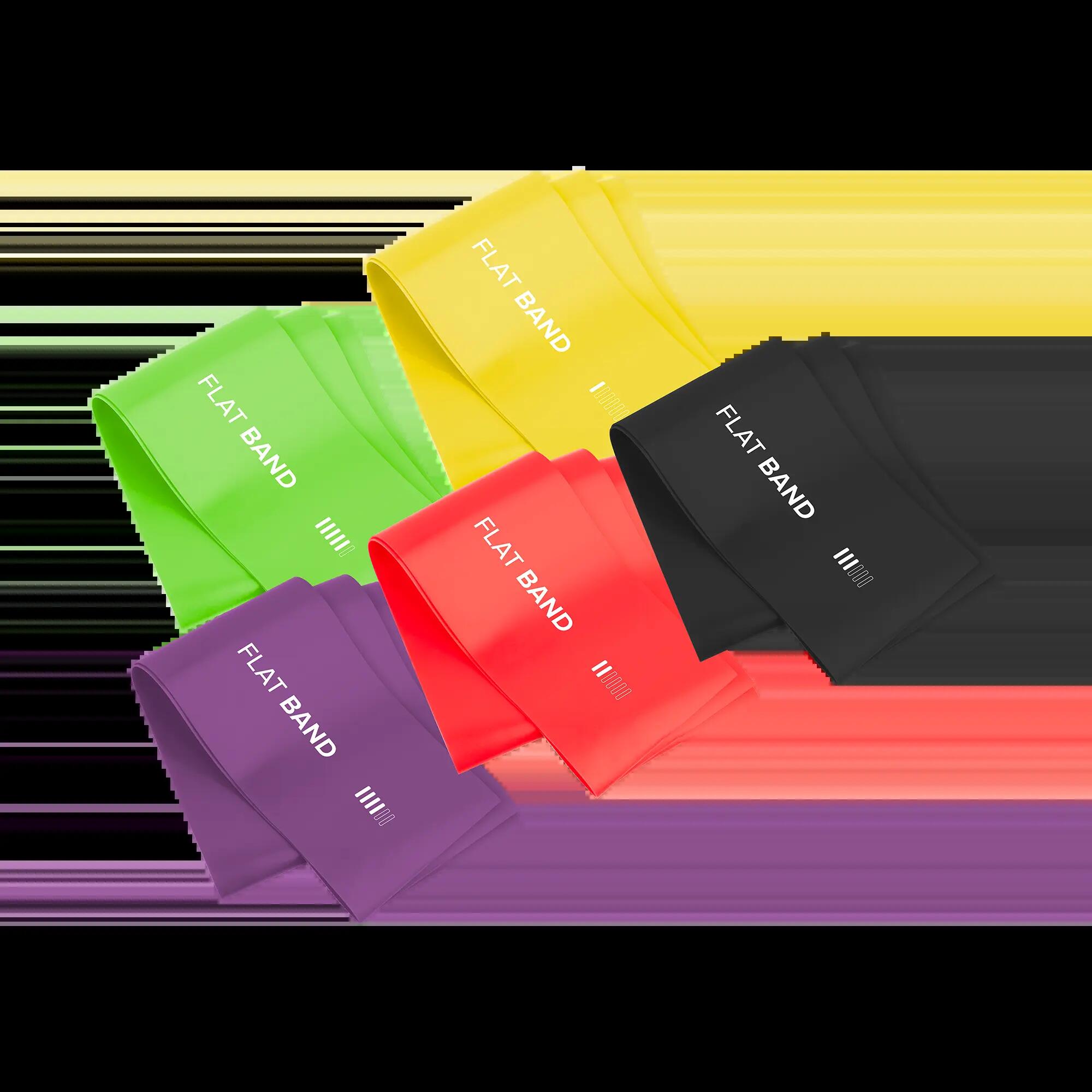 Zestaw 5 gum taśm do ćwiczeń treningu rehabilitacyjna fitness band 2M Rebel 2/7