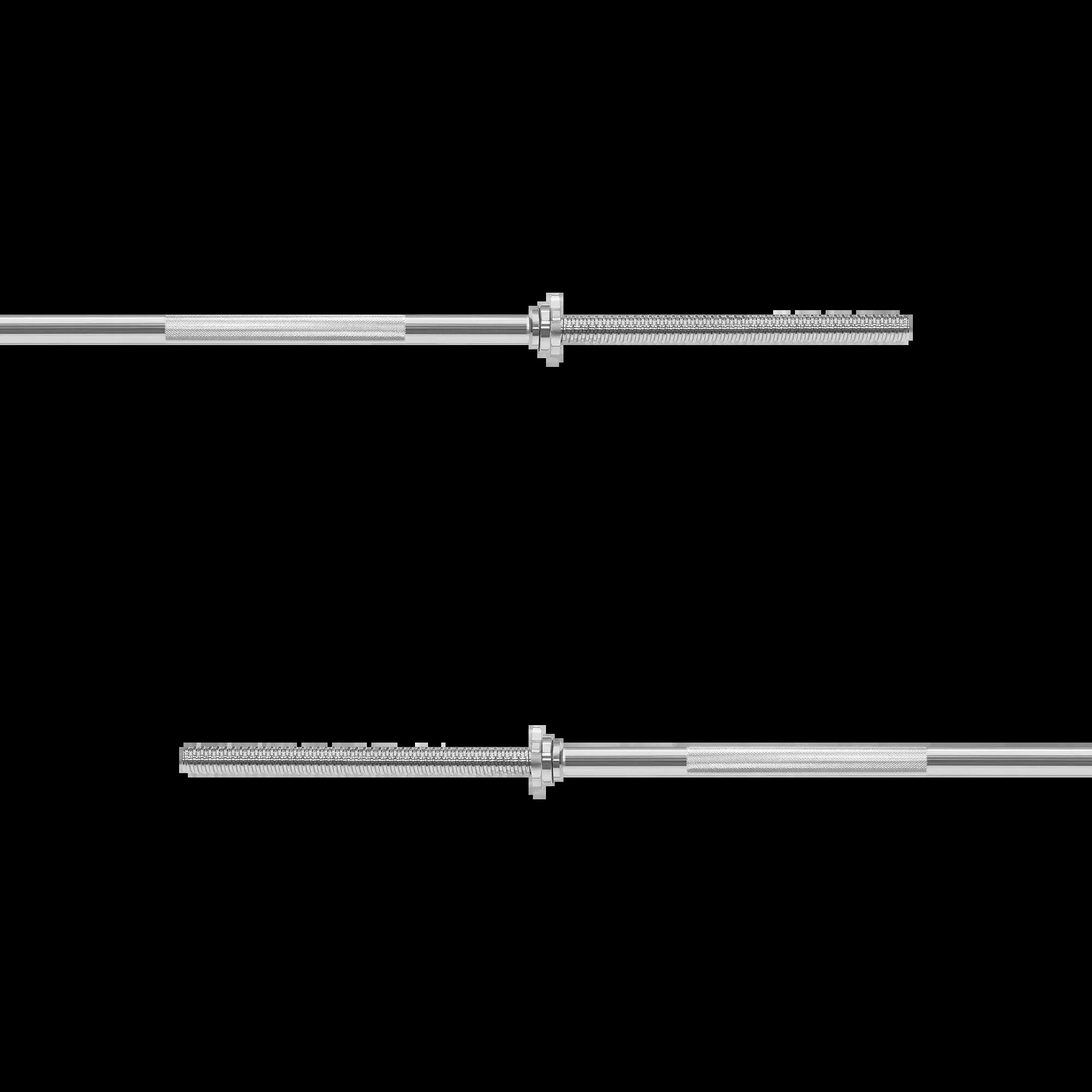 Gryf prosty stalowy chromowany gwintowany zaciski sztanga 150cm 25mm Rebel 3/7
